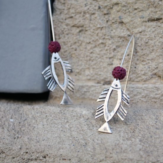 flying fishes earrings
