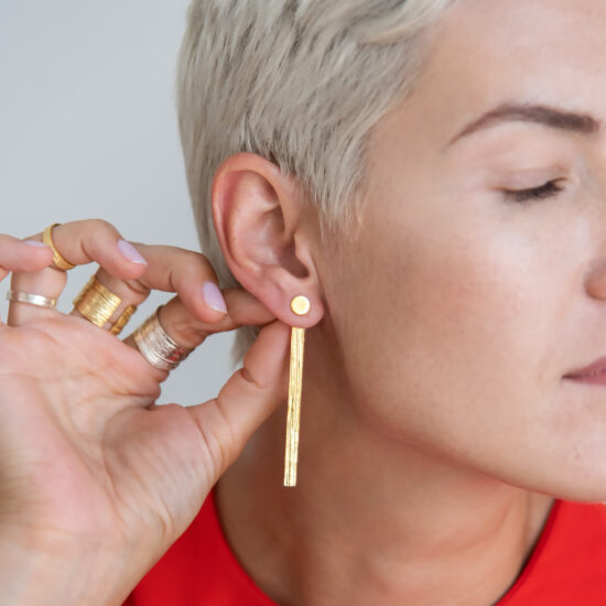 Rays Sun Bar 3 in 1 Earrings - Image 3