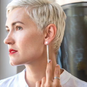 Rays Moon Bar 3 in 1 Earrings