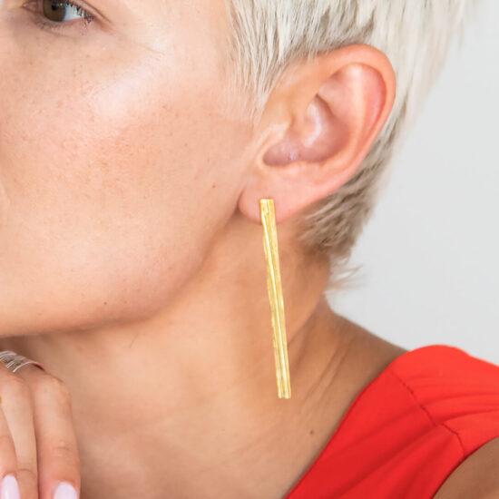 Rays Sun Bar Solo Earrings - Image 3