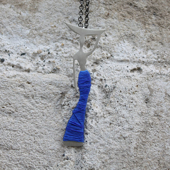 Woman L Figure Necklace - Image 2