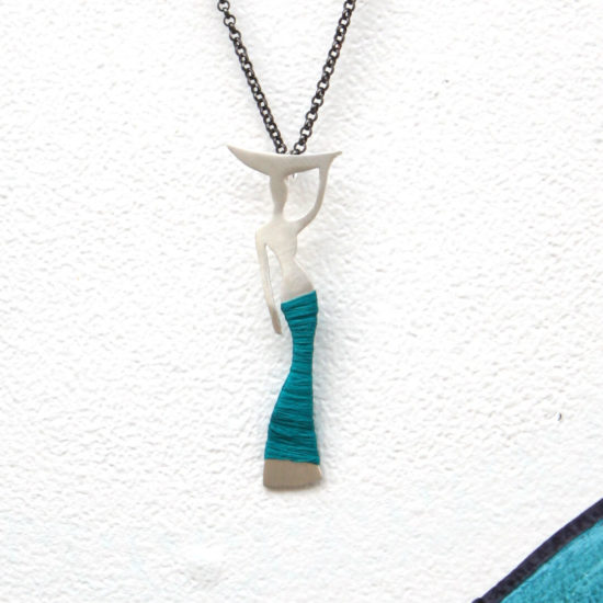Woman L Figure Necklace
