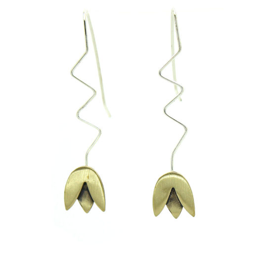 Tulip S earrings zik zak
