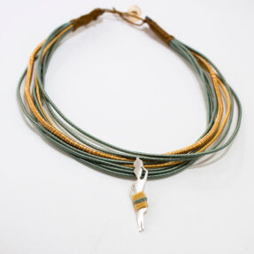 Yellow Head Carrying Necklace