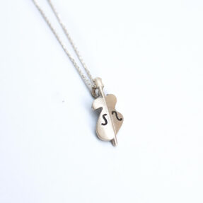 Silver Cello pendant chain