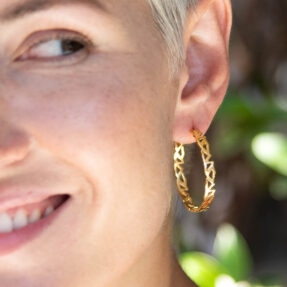 Shapes Hoops L Gold