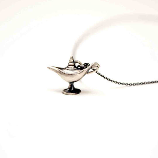 Oil lamp necklace with chain - Image 3